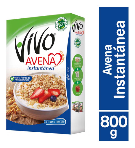 Avena Vivo Instantánea 800 G