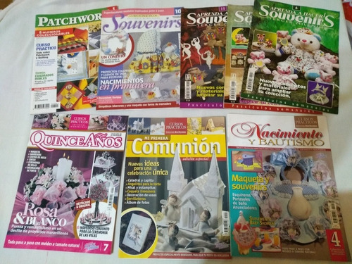 Lote X8 Revistas Quince Años Comunion Nacimientos Souvenirs