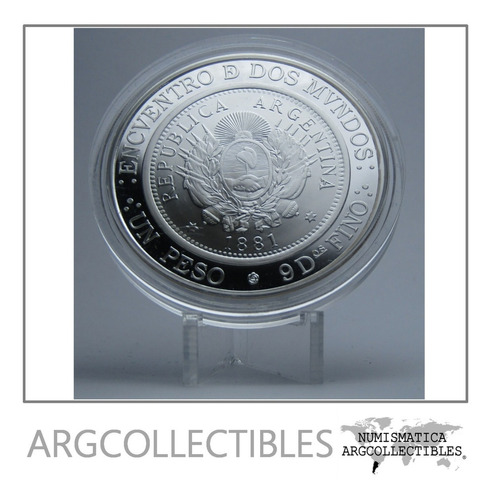 Argentina Moneda 25 Pesos Plata 2010 Iberoamericana Viii Prf