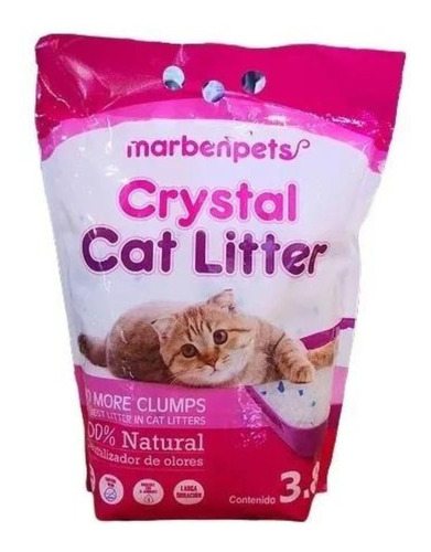 Arena Para Gato Marbenpets Crystal Cat Litter 3.8l ( 1.6 Kg)