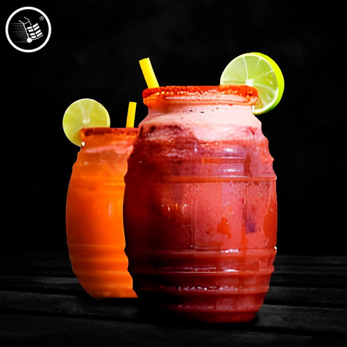 Vitrolero De Plástico 1l Para Micheladas Y Fiestas