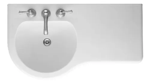 Lavatorio Ferrum Avignon 3 Agujeros Mesada Der 80 Cm L8d3f