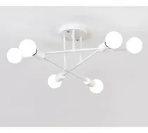 Comprar Colgante Nórdico Luminaria De Techo 6 Luces Plafón Interior