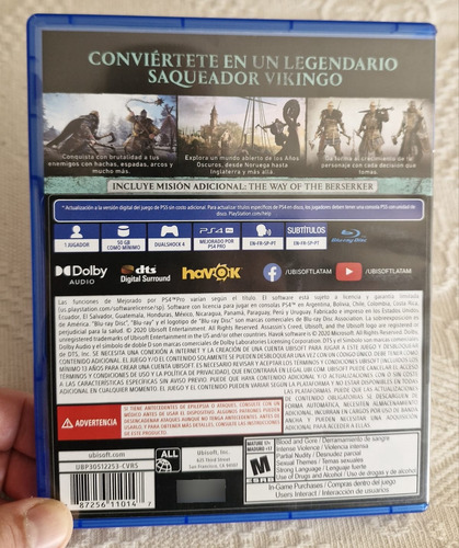 Assassins Creed Valhalla Ps4 Físico