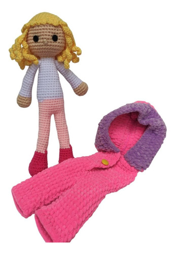 Muñeca Tejida A Mano Técnica Crochet