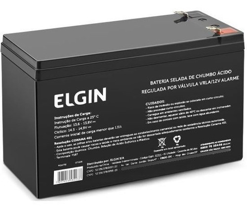 Bateria Selada Elgin Chumbo 12v X 7ah - 82293
