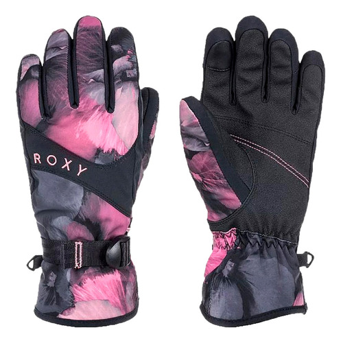 Guantes Roxy Snow Mujer  Snow Jetty Negro-rosa Cli