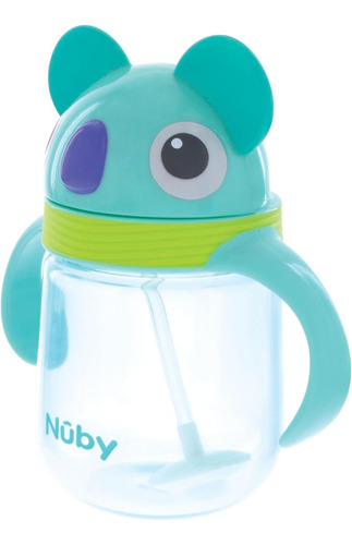 Copa De Paja De Silicona Sin Derrames De Nuby Clik -it 8 Oz