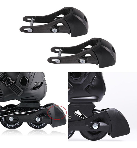 2x Patines En Línea Universal Frenos De Rodillo Bloque