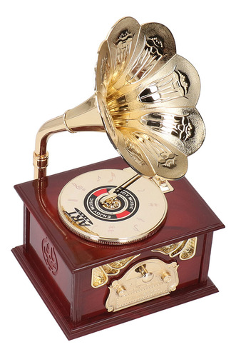 Gramófono Clockwork Music Exquisito Mecánico Retro