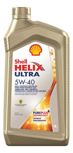 Aceite De Motor Shell Helix Ultra 5w40 1 Litro