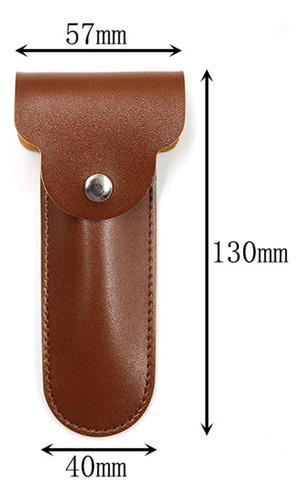 Travel Case Shaver Soft Ligero Para Maquinilla De Marrón