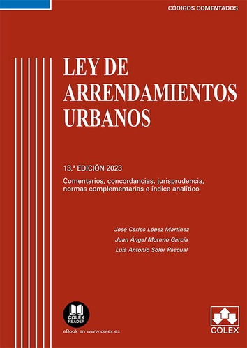 Libro Ley De Arrendamientos Urbanos - Aa.vv.