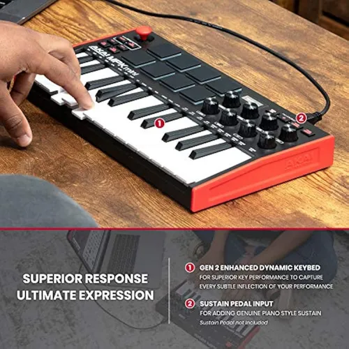 Akai Professional Mpk Mini Mk3 | Controlador De Teclado Midi