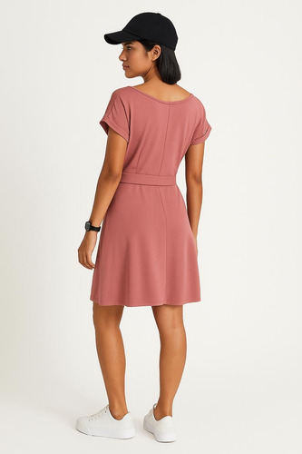Vestido Corto Casual Dama Color Rosa Modelo Bogota