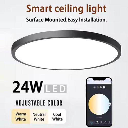 Lámpara De Techo Inteligente Rgbcw Fullcolor Dimming Light A