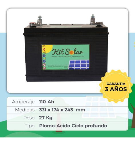 Kit Solar Completo 1500w Onda Pura Con 2 Paneles De 160w K10