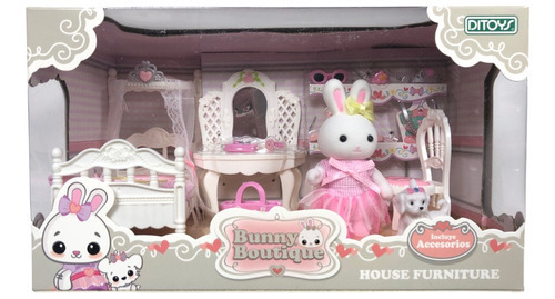 Set Bunny Boutique House Furniture Ditoys Con Accesorios
