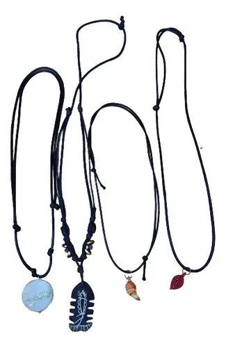 Collar De Cuero Con Dije