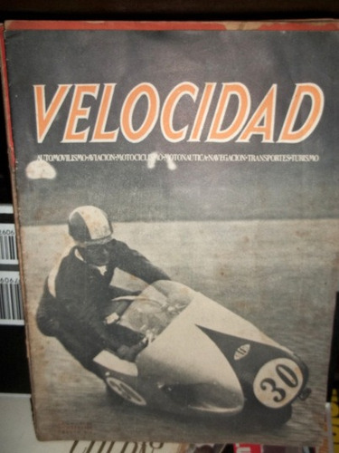  Revista Velocidad.año 1954.circuito Monza.corredor Masetti