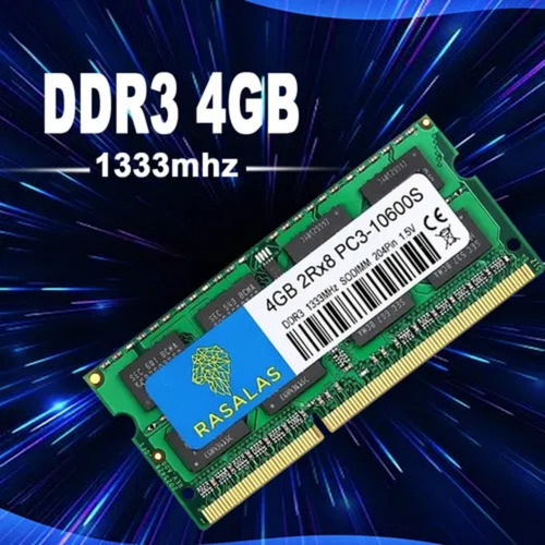 8gb 2x4gb Ddr3 1333Mhz Sodimm para Computadora Portátil 10600S 1.5v Memoria Ram Rasalas 204 pin