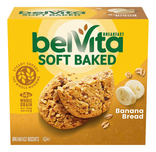 Belvita Galletas De Desayuno Horneadas Suaves, Sabor A Pan D