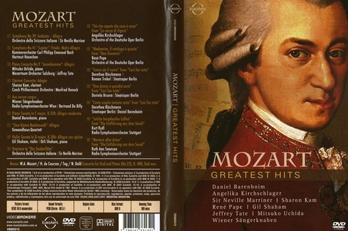 Dvd Mozart Greatest Hits Barenboim