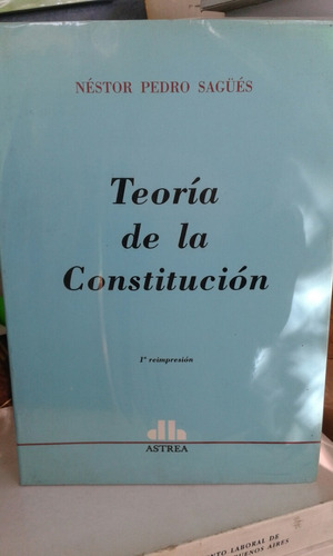 Teoría De La Constitución. Sagues. Nuevo. Oferta