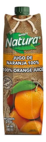 Pack De 12 Jugo Sonrisa Natura Naranja 946 Ml
