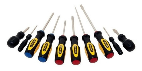 Juego Desarmadores Stanley 10 Pz Mod.60100s