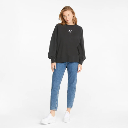 Buzo Classic Oversized Crew Puma Para Mujer