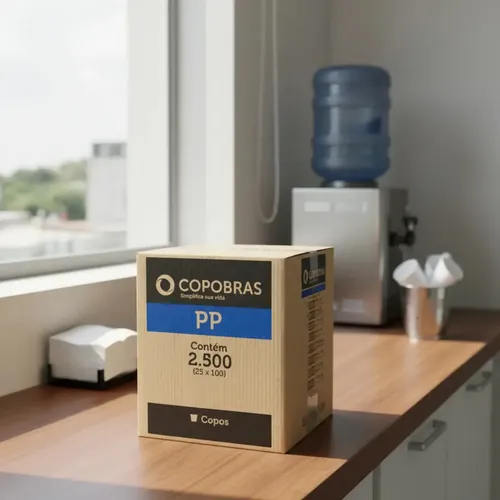Copo Descartável Plástico 200ml Cx 2500 Unidades Transparente