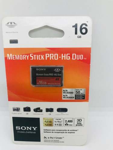 Cartão De Memoria Sony Psp Stick Produo 16gb -pronta Entrega