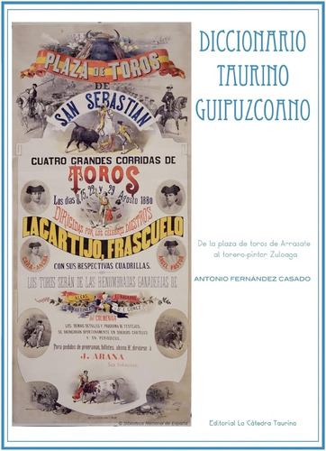 Libro: Diccionario Taurino Guipuzcoano: De Plaza Toros