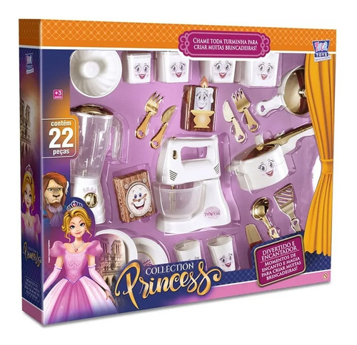 Imagem 2 de 2 de Show De Cozinha Da Princesa Branco - 22 Peças