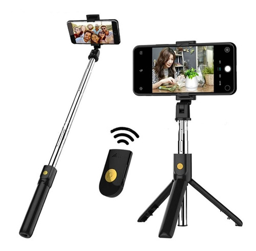 Kit Pau Selfie Bastão Tripe Bluetooth Para Celular Fotos