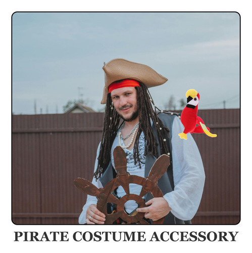 Peluche Con Forma De Loro Pirata Para Niños, Adorable Pirata