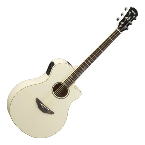 Guitarra Electro Acústica Yamaha Apx600 Vb Vintage White.
