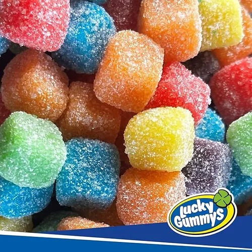 Gomita Cubitos Neon Acidos Pack Con 10 Pzas De 80gc/u