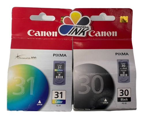 Cartuchos Canon Kit X2 30 Negro + 31 Color Originales