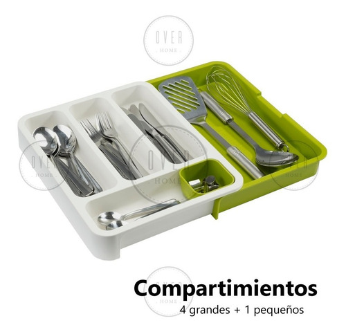 Cubiertero Extensible Organizador De Cubiertos Acc Cocina Pc