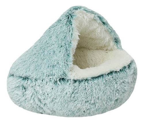 Carpa Redonda Para Perros Cat Bed Cave, De Felpa, Con Capuch