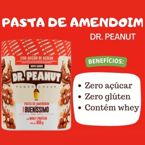 Pasta De Amendoim Dr. Peanut Bueníssimo Whey Protein 3und