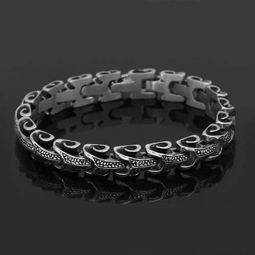 Brazalete Vikingo Serpiente Jörmundgandr Premium Class Acero