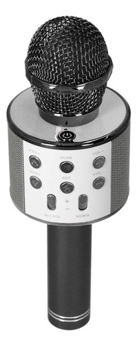 Microfono Inalambrico Con Bocina Karaoke Bluetooth /e Color Negro