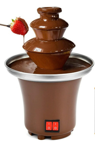 Fuente De Chocolate Electrica Mini Cascada Mini Marron 