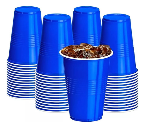 20 Vasos Plasticos Vaso Desechable Vasos Descartables Grande Vasos Plásticos Bicolor Vaso De Fiesta Vaso Americano Vasos Plasticos Azul De Fiesta 500ml Pasteleriacl
