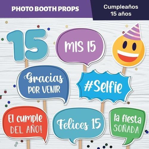 Photo Props Cumple 15 Años Carteles Imprimibles