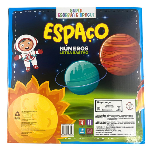 Super Escreva E Apague - Espaço, De On Line Editora. Editorial Editora On-line, Capa Mole Em Português
