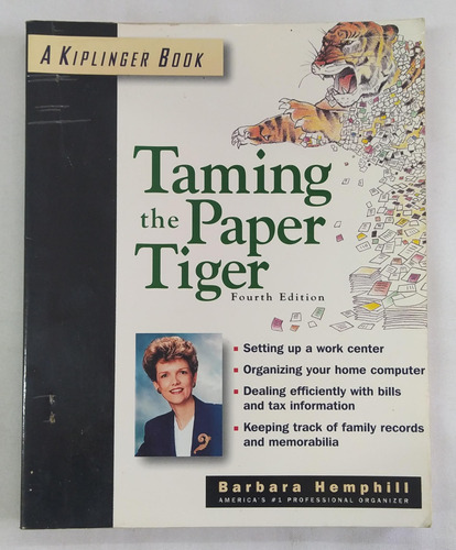 Taming The Paper Tiger De Barbara Hemphill Pela Kiplinger Books (1997)